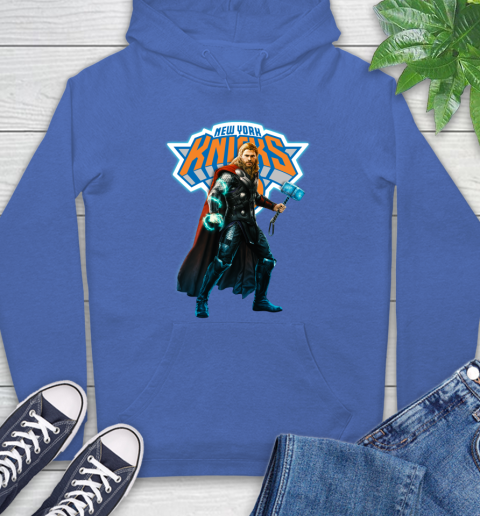 NBA Thor Avengers Endgame Basketball New York Knicks Hoodie 9
