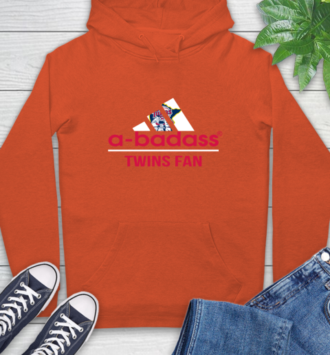 MLB A Badass Minnesota Twins Fan Adidas Baseball Sports Hoodie 4