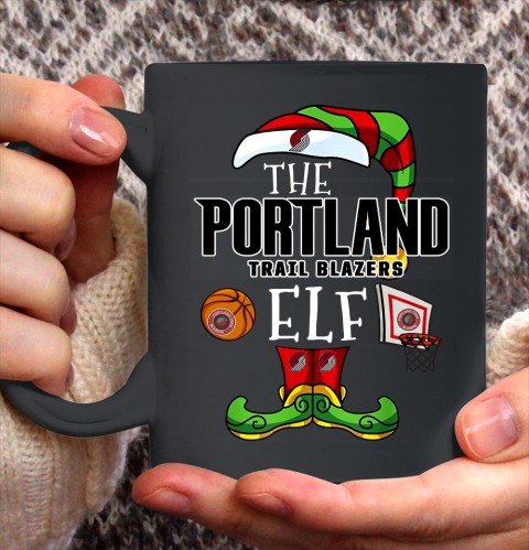 Portland Trail Blazers Christmas ELF Funny NBA Ceramic Mug 11oz