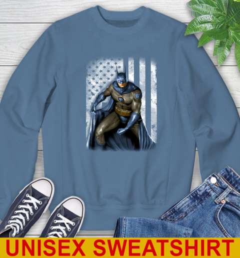 Memphis Grizzlies NBA Basketball Batman DC American Flag Shirt Sweatshirt 10