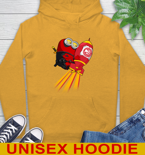 NBA Basketball Atlanta Hawks Deadpool Minion Marvel Shirt Hoodie 2