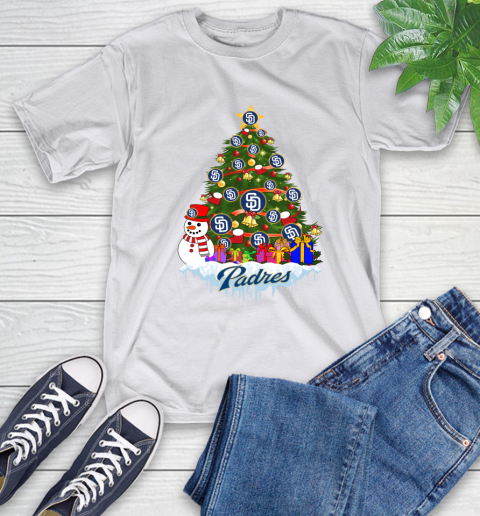 San Diego Padres Merry Christmas MLB Baseball Sports T-Shirt 12