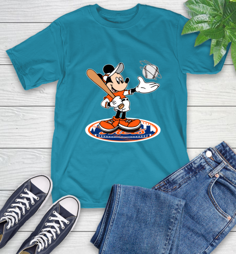 MLB Baseball New York Mets Cheerful Mickey Disney Shirt T-Shirt 9