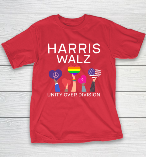 Harris Waltz 2024 Unity Over Division Youth T-Shirt 7