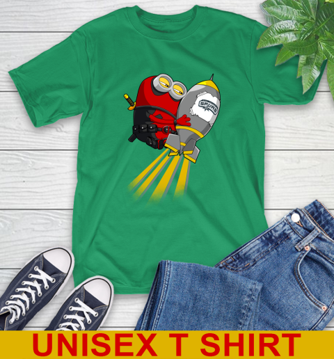 NBA Basketball San Antonio Spurs Deadpool Minion Marvel Shirt T-Shirt 7