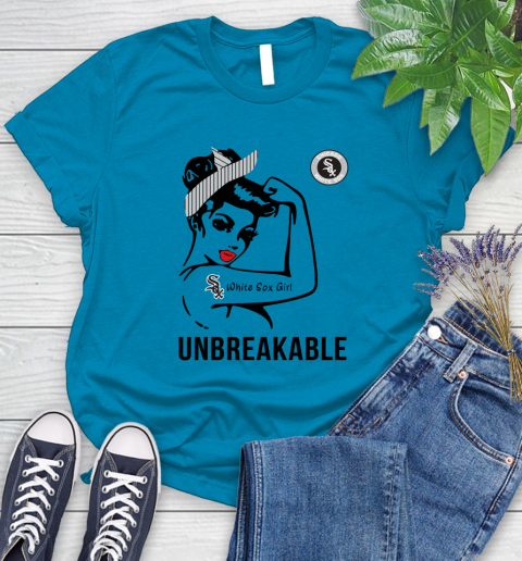MLB Chicago White Sox Girl Unbreakable Baseball Sports Women's T-Shirt 5