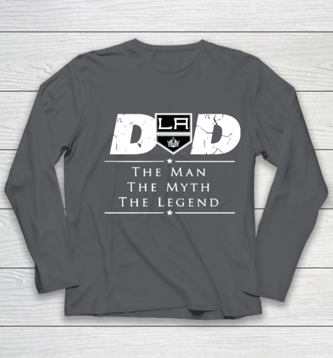 Los Angeles Kings NHL Ice Hockey Dad The Man The Myth The Legend Youth Long Sleeve 6