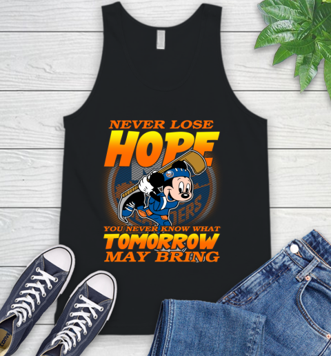 New York Islanders NHL Hockey ootball Mickey Disney Never Lose Hope Tank Top