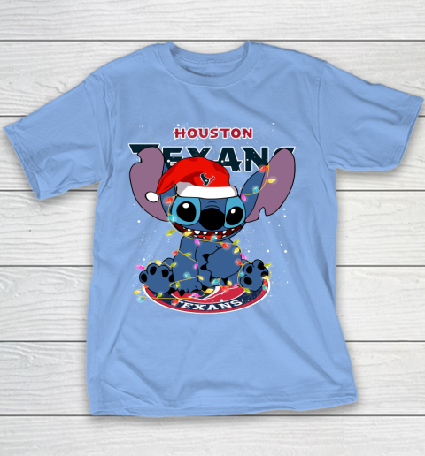 Houston Texans NFL Football noel stitch Christmas Youth T-Shirt 7