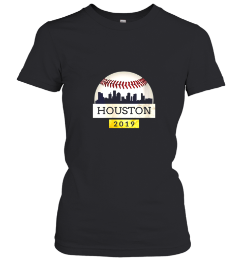 Houston Baseball Shirt 2019 Astro Skyline on Giant Ball Women's T-Shirt