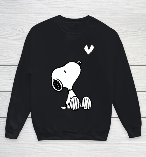 Peanuts Valentine Snoopy Heart Youth Sweatshirt