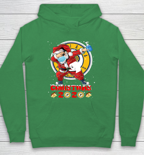 Indiana Pacers Funny Santa Claus Dabbing Christmas 2020 NBA Hoodie 5