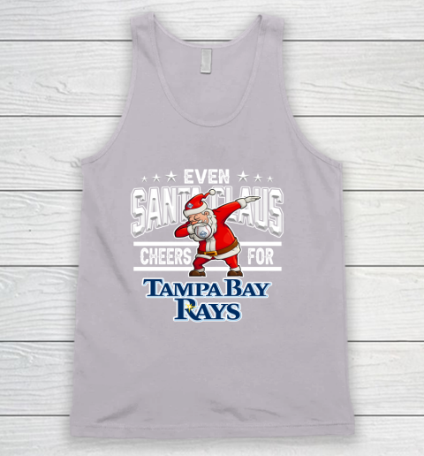 Tampa Bay Rays Even Santa Claus Cheers For Christmas MLB Tank Top 3