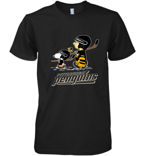 Let's Play Pittsburgh Penguins Ice Hockey Snoopy NHL Premium Men's T-Shirt