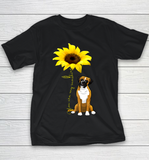 Dog Mom Shirt You Are My Sunshine Cute Boxer Dog Mom Mother Day Youth T-Shirt