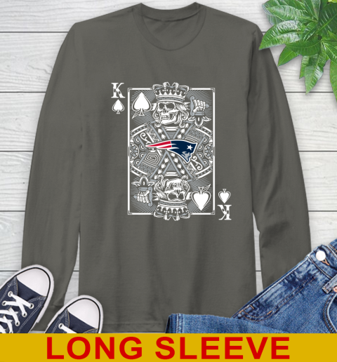 New England Patriots NFL Football The King Of Spades Death Cards Shirt Long Sleeve T-Shirt 10