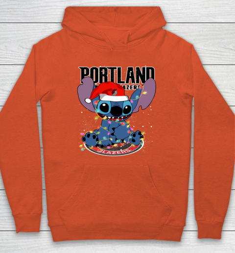 Portland Trail Blazers NBA noel stitch Basketball Christmas Hoodie 3