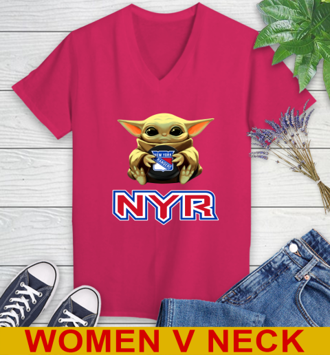 NHL Hockey New York Rangers Star Wars Baby Yoda Shirt 86