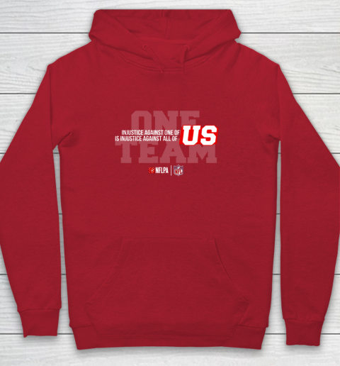 NFL End Racism Print In Front And Back Youth Hoodie 7