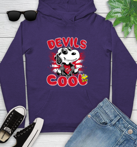 NHL Hockey New Jersey Devils Cool Snoopy Shirt Youth Hoodie 5