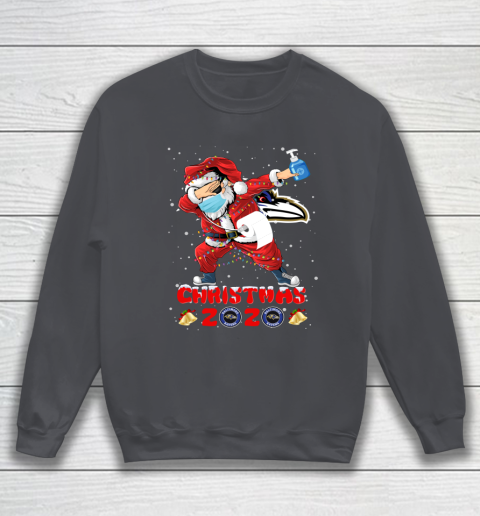 Baltimore Ravens Funny Santa Claus Dabbing Christmas 2020 NFL Sweatshirt 4