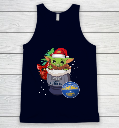 Denver Nuggets Christmas Baby Yoda Star Wars Funny Happy NBA Tank Top 3