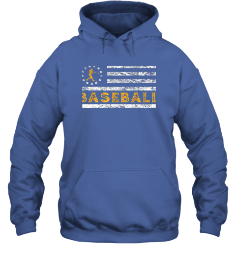 zvet baseball lovers vintage american betsy ross flag softball hoodie 23 front royal