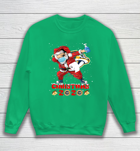 Nashville Predators Funny Santa Claus Dabbing Christmas 2020 NHL Sweatshirt 5