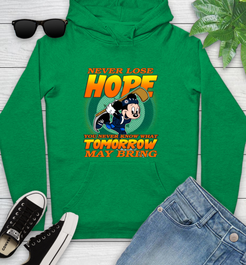 Winnipeg Jets NHL Hockey ootball Mickey Disney Never Lose Hope Youth Hoodie 9