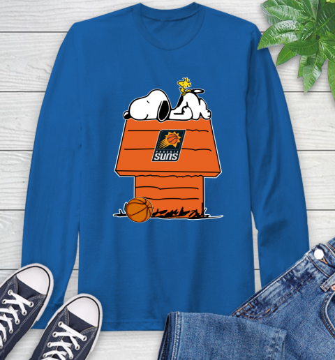 Phoenix Suns NBA Basketball Snoopy Woodstock The Peanuts Movie Long Sleeve T-Shirt 9
