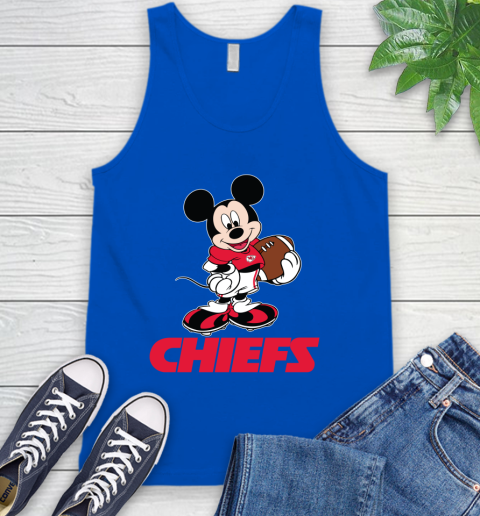 NFL Football Kansas City Chiefs Cheerful Mickey Mouse Shirt Tank Top 5