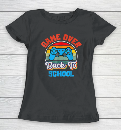 Back to School Funny Game Over Teacher Student Controller Women's T-Shirt