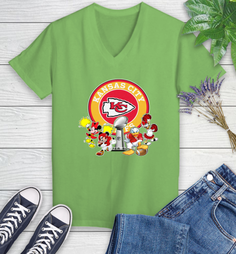 Kansas City Chiefs super bowl 2019 2020 mickey mouse minnie mouse donald duck daisy duck football shirt 85