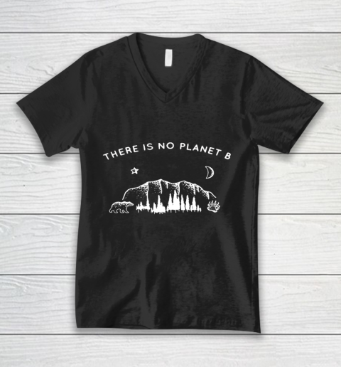 There is no planet B Camping V-Neck T-Shirt