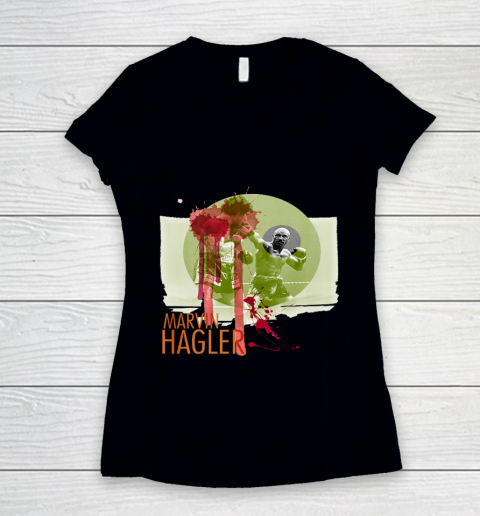 Marvelous Hagler The Legend Women's V-Neck T-Shirt