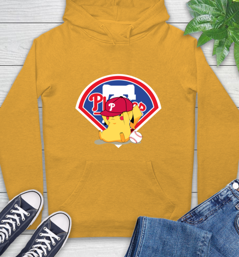 MLB Pikachu Baseball Sports Philadelphia Phillies Hoodie 3