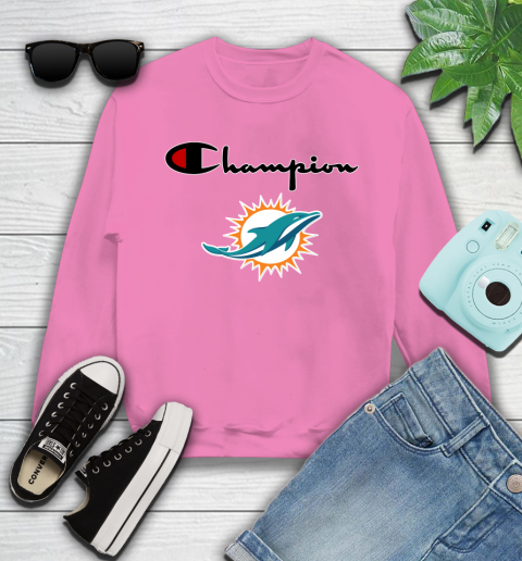 NFL Football Miami Dolphins Champion Shirt Youth Sweatshirt 3