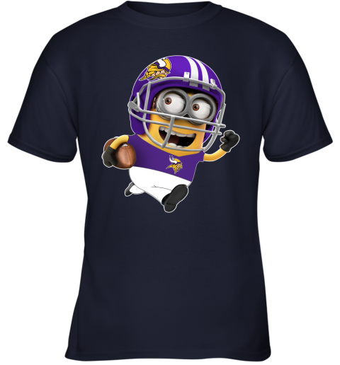 NFL Minnesota Vikings Minions Disney Football Sports Youth T-Shirt