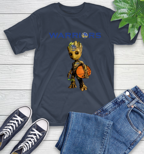 Golden State Warriors NBA Basketball Groot Marvel Guardians Of The Galaxy T-Shirt 4