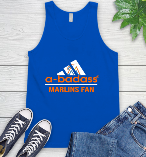 MLB A Badass Miami Marlins Fan Adidas Baseball Sports Tank Top 4