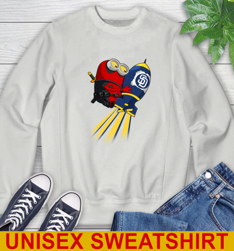 MLB Baseball San Diego Padres Deadpool Minion Marvel Shirt Sweatshirt 5
