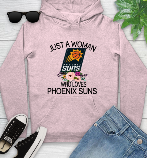 NBA Just A Woman Who Loves Phoenix Suns Basketball Sports Youth Hoodie 6
