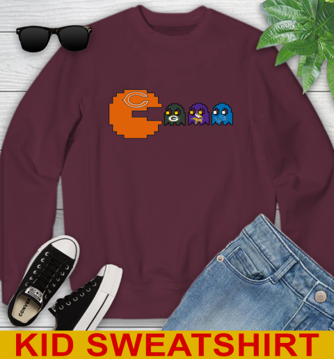 Chicago Bears NFL Football Pac Man Champion Youth Sweatshirt 5