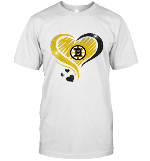 Boston Bruins Glitter Heart Shape  Lovely and True Gift for Fans
