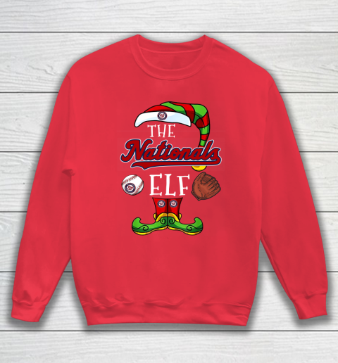 Washington Nationals Christmas ELF Funny MLB Sweatshirt 7