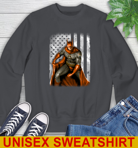 Miami Marlins MLB Baseball Batman DC American Flag Shirt Sweatshirt 7