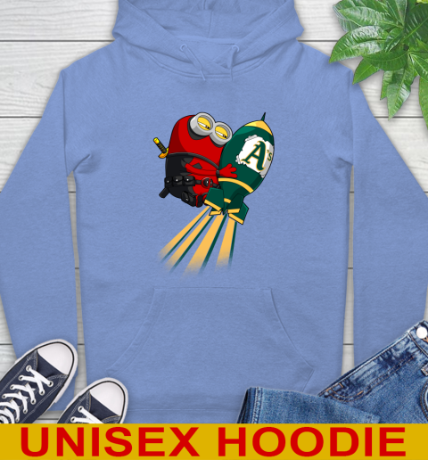 MLB Baseball Oakland Athletics Deadpool Minion Marvel Shirt Hoodie 12 MLB Baseball Oakland Athletics Deadpool Minion Marvel Shirt Hoodie - Image 12