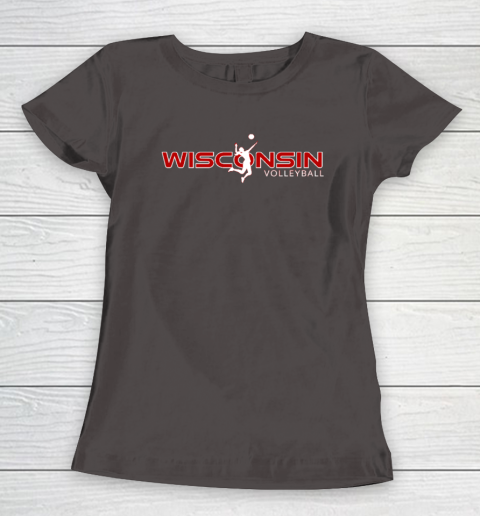 Wisconsin Volleyball Shirt WI Court Game The Badger State Souvenir Women's T-Shirt 5