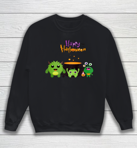 Happy Halloween Matching Family Cute Monster Sweatshirt