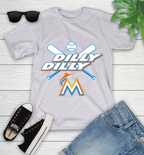 MLB Miami Marlins Dilly Dilly Baseball Sports Youth T-Shirt 4